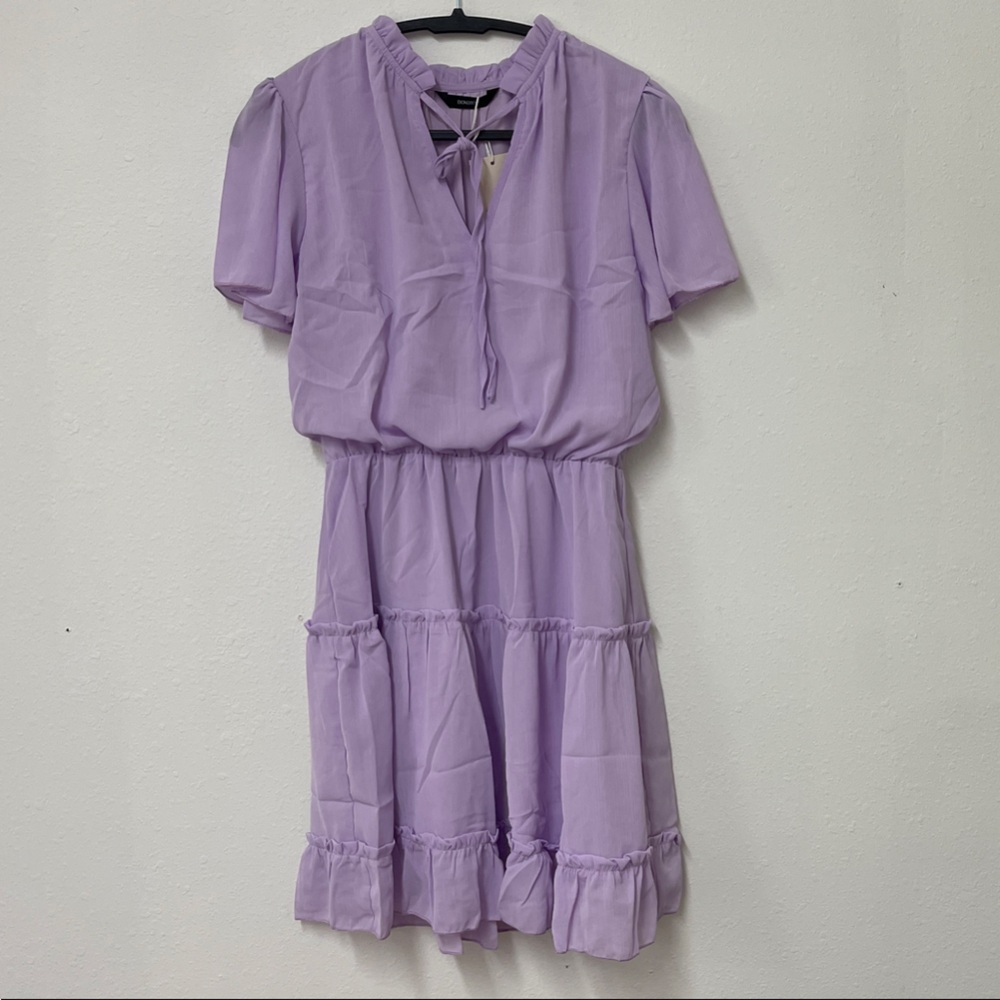 Elegant Lavender Mini Dress
